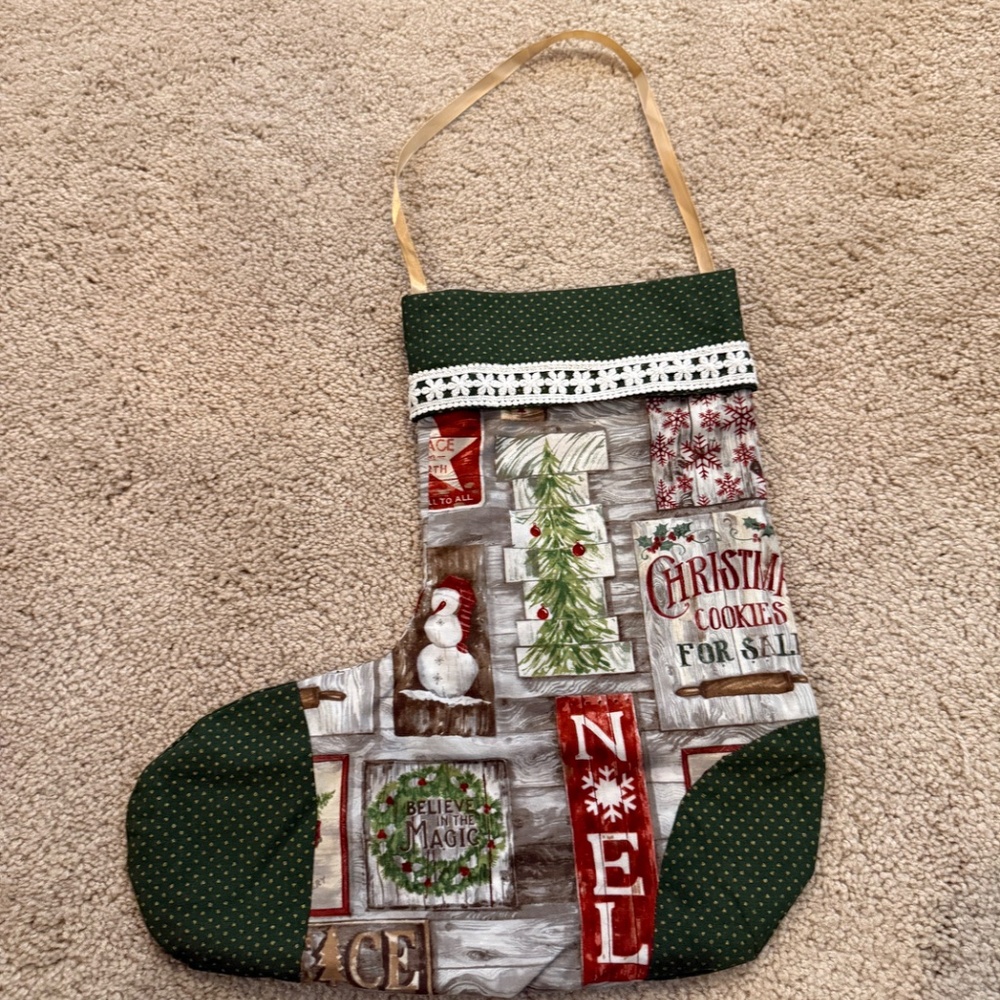 Homemade Christmas Stocking - Picture 3 of 3